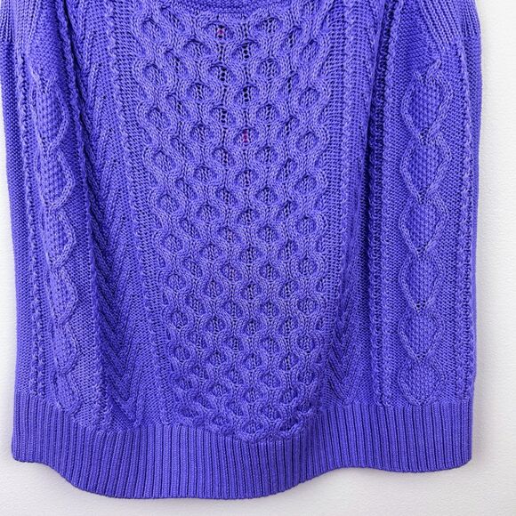 NWT Lilly Pulitzer Evanie Knit Tank Top Sweater Shirt Mystical Purple Violet L - Picture 5 of 13